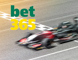 bet365 ロゴとサーキットとF1カー