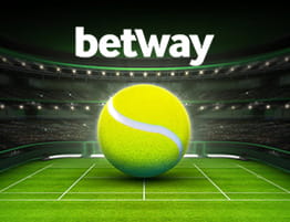Betway のロゴとテニスボール