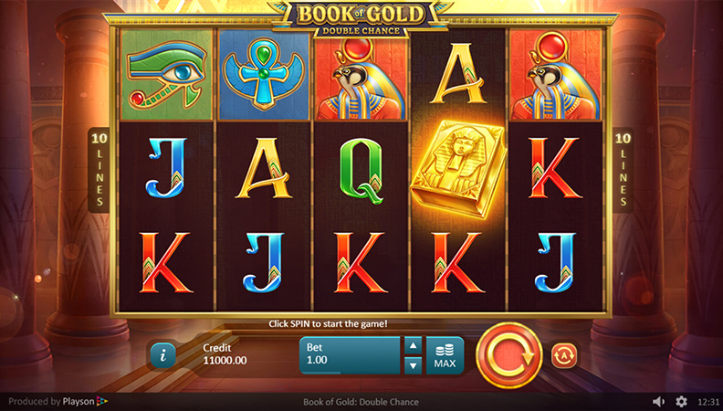 Book of Gold Double Chance デモゲーム