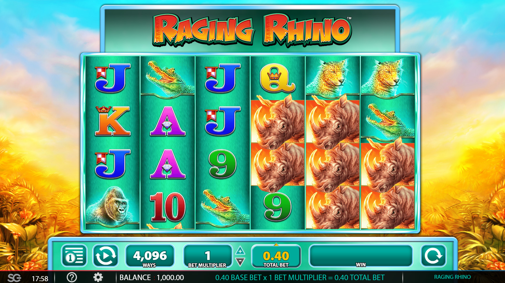 Raging Rhino デモゲーム
