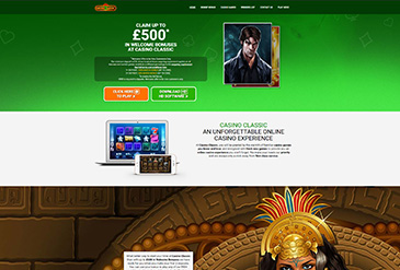 Casino Classicのホームページ