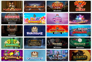 Fruity Casa カジノゲームセレクション