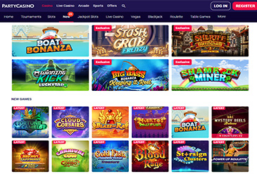 Party Casinoのゲームセレクション
